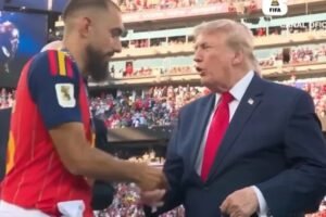 Svi gledali u ovaj trenutak: Borja Iglesias kratkim potezom poslao poruku Trumpu