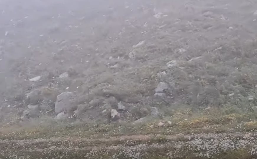 Nevjerovatni prizori u julu: Pao snijeg u Crnoj Gori