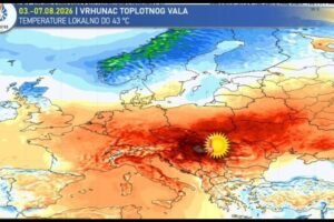 Toplotni val tek dostiže vrhunac: BiH očekuju ekstremne vrućine pa promjena vremena